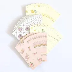 ぽち袋【柄:花】　36枚セット