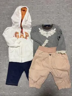 パーカー　トップス　パンツ　4点セット☆ 80センチ
