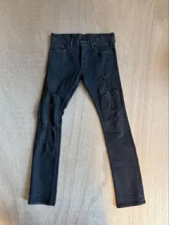BACKLASH ダメージ加工 デニムパンツ バックラッシュ レザー スキニーのサムネイル