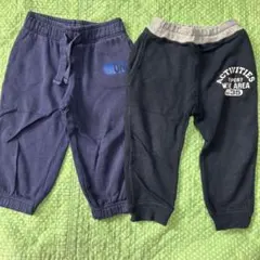 【2点セット】オールドネイビー　ベルメゾン 裏起毛スウェット　裏毛パンツ