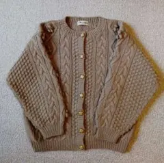 vintage ケーブルニット カーディガン