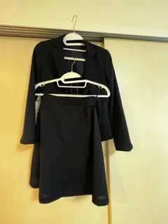 ７号紺色スカートスーツ上下セット