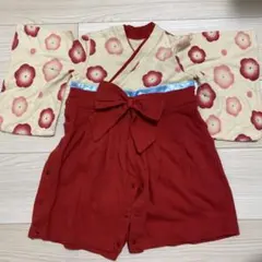 花柄着物スタイル ベビー服 サイズ70