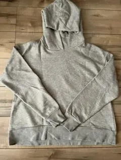 無印良品　丈短め　パーカー　ベージュ　M-L