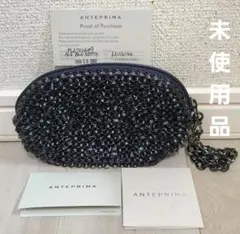 【未使用】ANTEPRIMA ワイヤーバッグ スタンダード ポーチ ブラックのサムネイル