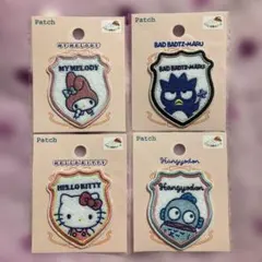 大人気商品♡セリア サンリオ エンブレムワッペン 4種セット♡