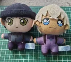名探偵コナン　ぬいぐるみマスコット（赤井、安室)2点セット
