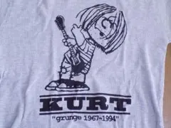 新品 カートコバーン チャーリーブラウン パロディ 長袖 サーマルTシャツ L