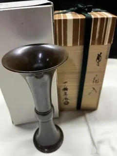 花瓶 陵雲造　勇呂利　花入　花瓶　共箱 花瓶 陵雲造 勇呂利 花入 花瓶 共箱 - メルカリ