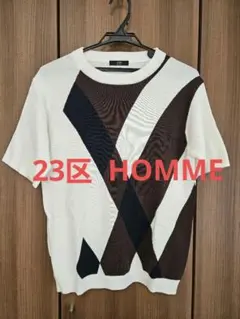 23区HOMMEオンワード樫山　メンズ・サマーニットセーターのサムネイル