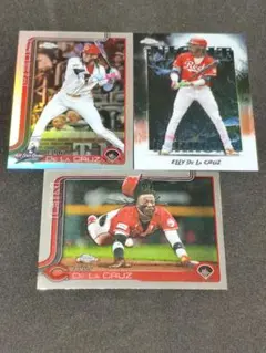 エリー・デラクルーズ Chrome 3枚 レッズ ToppsMLB