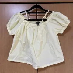 FOREVER21 イエロー オフショルダー L
