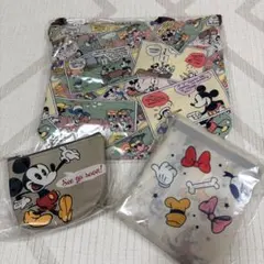 Disney ミッキー＆フレンズ バッグ・ポーチ 3点セット