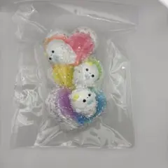 JAMMYJEM スクイーズ 3連ハート3つ子アザラシ