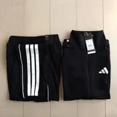 adidas ジャージ上下セット ブラック 3本ライン 新品未使用