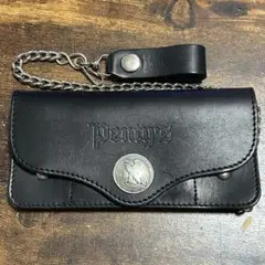 Penty’s ペニーズ 本革 バイカーズウォレット 長財布 チェーン付