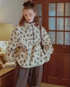 【新品未使用】アリソンブラウン winterBloomFIeeceTop