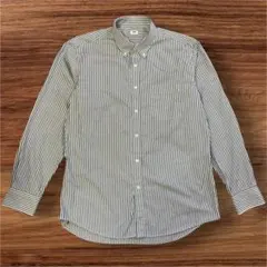 ☆UNIQLO ストライプ 長袖シャツ Lサイズ