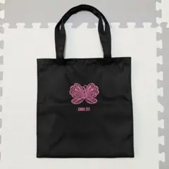 ANNA SUI 蝶刺繍 トートバッグ 黒