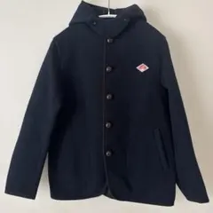 DANTON ダントン ウールモッサ フーデッドコート ネイビー 34 日本製