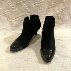 新品未使用　ELLE PLANETE ブラック　ショートブーツ