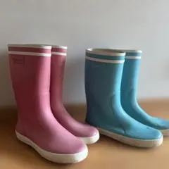 AIGLE 長靴　エーグル　レインブーツ　21.0cm 2足セットのサムネイル