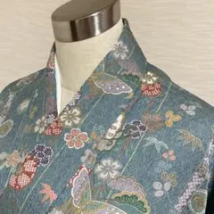 KA2245 洗える着物 小紋 身丈161cm ポリエステル 化繊