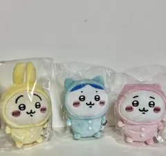 ちいかわ　正規品　パジャマパーティー　ぬいぐるみ　３体セット