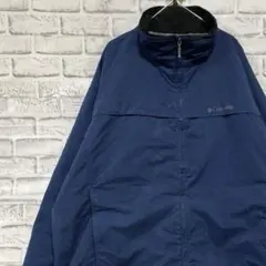 コロンビア　スイングトップ中綿　ブルー2XL ロゴ刺繍アウトドア1002