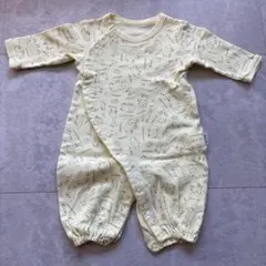 COMME CA ISM イエロー動物柄ロンパース 50~70cm