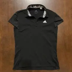 adidas レディース ポロシャツ 黒のサムネイル