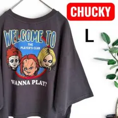 チャイルドプレイ　チャッキー　Tシャツ　アメカジ　クロップド丈　半袖　ゆったりのサムネイル