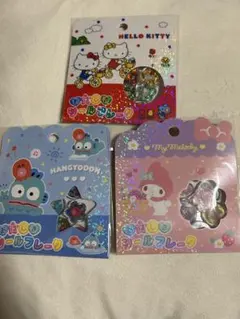 正規品　おはじきシール　キティちゃん　マイメロ　ハンギョドン