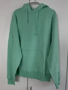 【新品未使用】Champion ミントグリーン フード付きパーカー