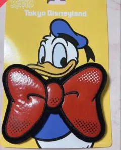 ドナルドダック　リボン　ヘアアクセサリー