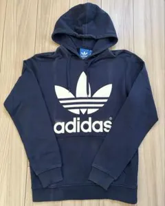 adidas パーカー ネイビー
