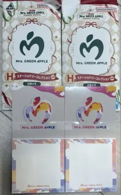 Mrs. GREEN APPLE 立体メモ　一番くじH賞　2点