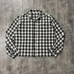 OLD 短丈　ショート丈　チェックシャツ　cityboy 古着　ボックス