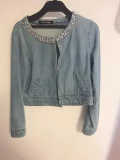 デニムジャケット ノーカラージャケット