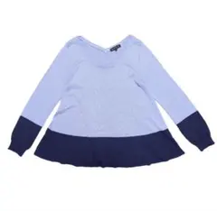 m0347 ミッシュマッシュ ニット M セーター チュニック トップスのサムネイル