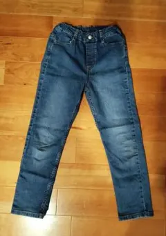 GU ジーユー 男の子 女の子 子供 ストレッチデニムパンツ 130サイズ