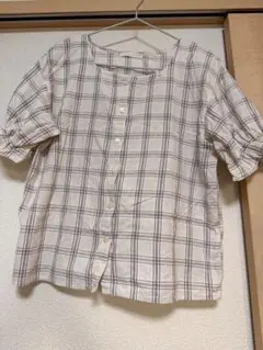 エヘカソポ/チェック柄シャツ、花柄トップス 半袖