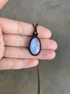 ムーンストーン　マクラメアクセサリー