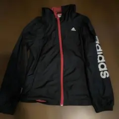 美品adidas フード付きウィンドブレーカー Ｍサイズ 黒