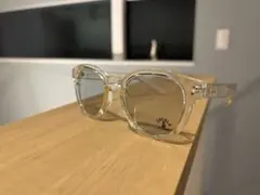 COCOLO BLAND クリアラウンドサングラス ケース付き