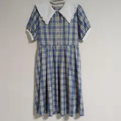 アクシーズファムキッズ　半袖　ワンピース　160　チェック