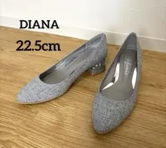 DIANA アルテミスバイダイアナ　ツイード　パンプス　グリッター　キラキラ