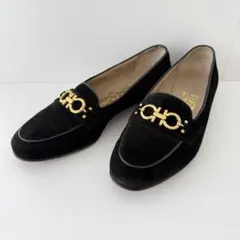 美品 ガンチーニ ローファー サルバトーレフェラガモ スエード