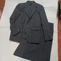 い*ち様 DKNY ESSENTIALS スカートスーツ上下 グレー ストライプのサムネイル