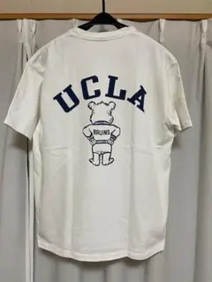 UCLA クマ イラスト メンズ/レディース Tシャツ ホワイト